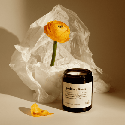 Sparkling Roses 155 g. Kerze